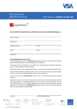 Hiermit bestelle ich rezeptCheck-plus verbindlich zu den genannten