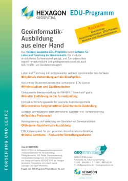 EDU-Programm - GEOSYSTEMS GmbH