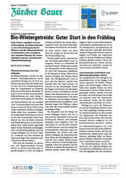 Bio-Wintergetreide: Guter Start in den Frühling