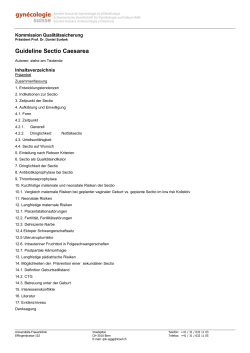 Guideline Sectio Caesarea