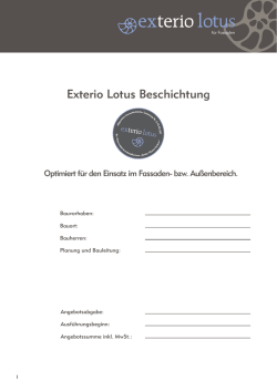 Exterio Lotus Beschichtung