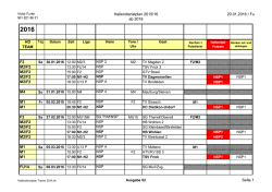 Hallendienstplan Teil 2