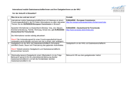 International mobile Gastwissenschaftler/innen und ihre Gastgeber