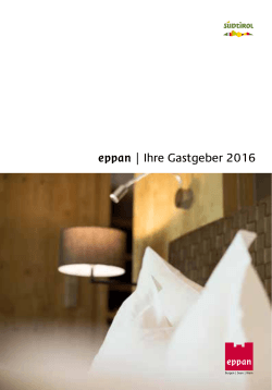 eppan | Ihre Gastgeber 2016