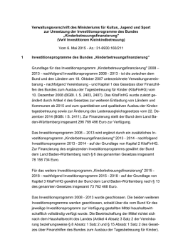 Investitionsprogramm des Bundes