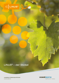 Brosch&uuml;re LINUS Weinbergpf&auml;hle