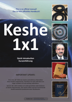 Keshe Basics Keshe-Grundlagen