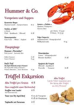 Hummer & Co. Tr&uuml;ffel Exkursion
