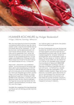 HUMMER-KOCHKURS by Holger Bodendorf