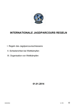 internationale jagdparcours regeln