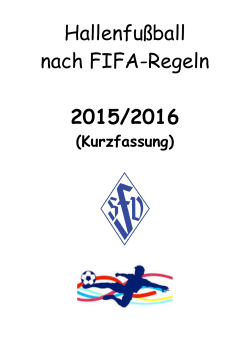 Hallenfußball nach FIFA-Regeln 2015/2016