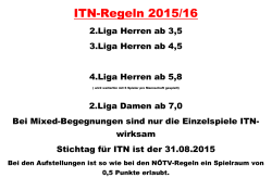 ITN-Regeln 2015/16