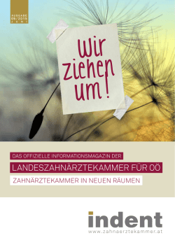 Indent 05 - &Ouml;sterreichische Zahn&auml;rztekammer