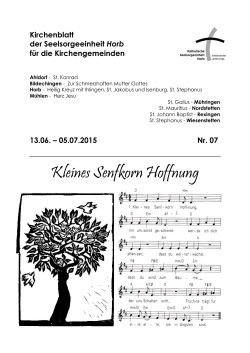 KBSE-2015-07 - Katholischen Kirchengemeinde "Heilig Kreuz"