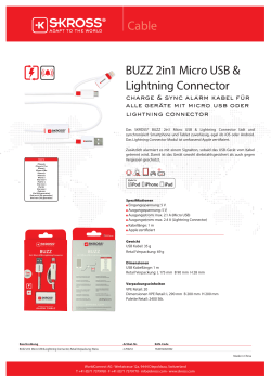 BUZZ 2in1 Micro USB & Lightning Connector