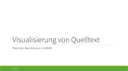 Visualisierung von Quelltext