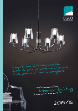 Interior lighting 2015/16