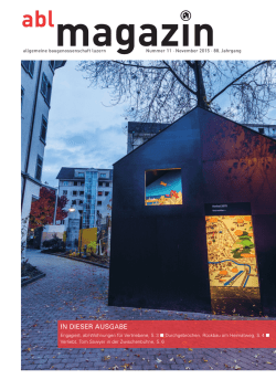 in dieser ausgabe