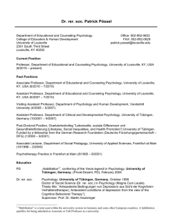 Dr. rer. soc. Patrick P&ouml;ssel