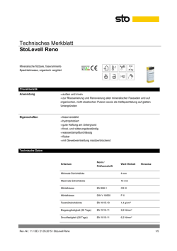 Technisches Merkblatt StoLevell Reno