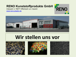 RENO Präsentation - RENO Kunststoffprodukte GmbH