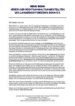 Infoblatt Vorstellung