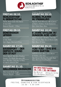 Programm Oktober 2015