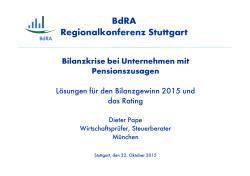 BdRA Regionalkonferenz Stuttgart