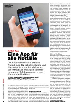 Eine App f&uuml;r alle Notf&auml;lle