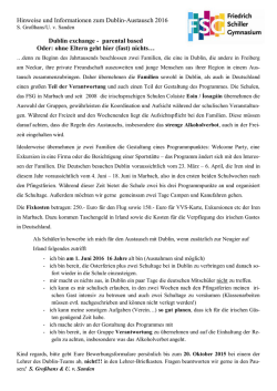 Hinweise und Informationen zum Dublin