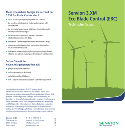Senvion 3.XM Eco Blade Control (EBC) Technische Daten.