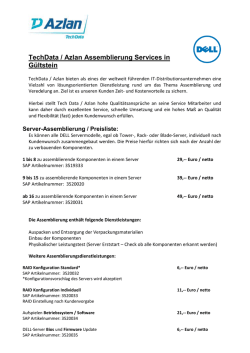 TechData / Azlan Assemblierung Services in