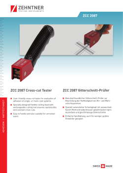 Prospekt-Download - Zehntner GmbH Testing Instruments