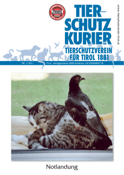 tierschutz-kurier - Tierschutzverein für Tirol