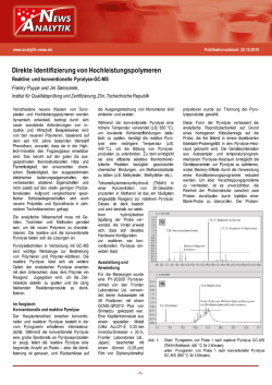 Direkte Identifizierung von Hochleistungspolymeren Reaktive und