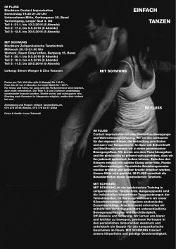 EINFACH TANZEN - Contact Improvisation