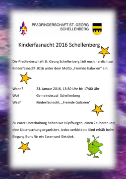 Kinderfasnacht 2016 Schellenberg