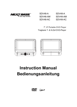Instruction Manual Bedienungsanleitung