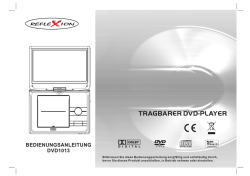 Bedienungsanleitung DVD1013