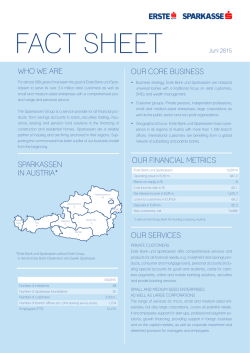 fact sheet - Sparkasse