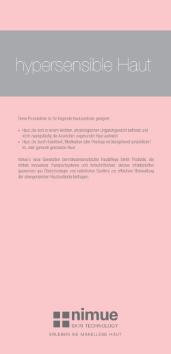 hypersensible Haut
