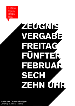Im Foyer des Hochschul geb&auml;udes 2 (RIEGEL) - HS-OWL