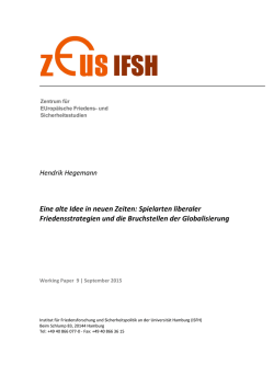 Eine alte Idee in neuen Zeiten: Spielarten liberaler