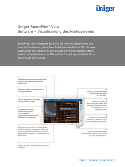 Dr&auml;ger SmartPilot&reg; View Software