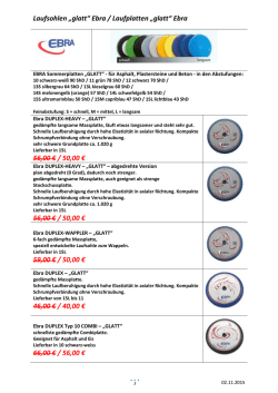 PROSPEKT Sommerlaufplatten EBRA TOP969