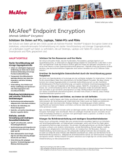 McAfee® Endpoint Encryption