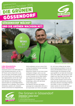 g&ouml;ssendorf die gr&uuml;nen - Die Gr&uuml;nen Steiermark