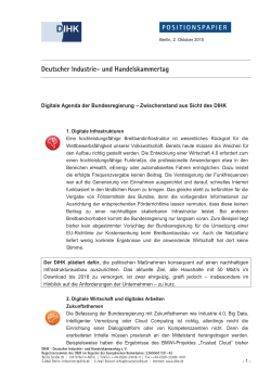 Digitale Agenda - Deutscher Industrie