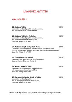 lammspezialitäten - Kucci Restaurant