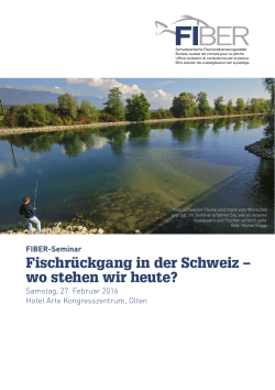 Fischrückgang in der Schweiz – wo stehen wir heute?